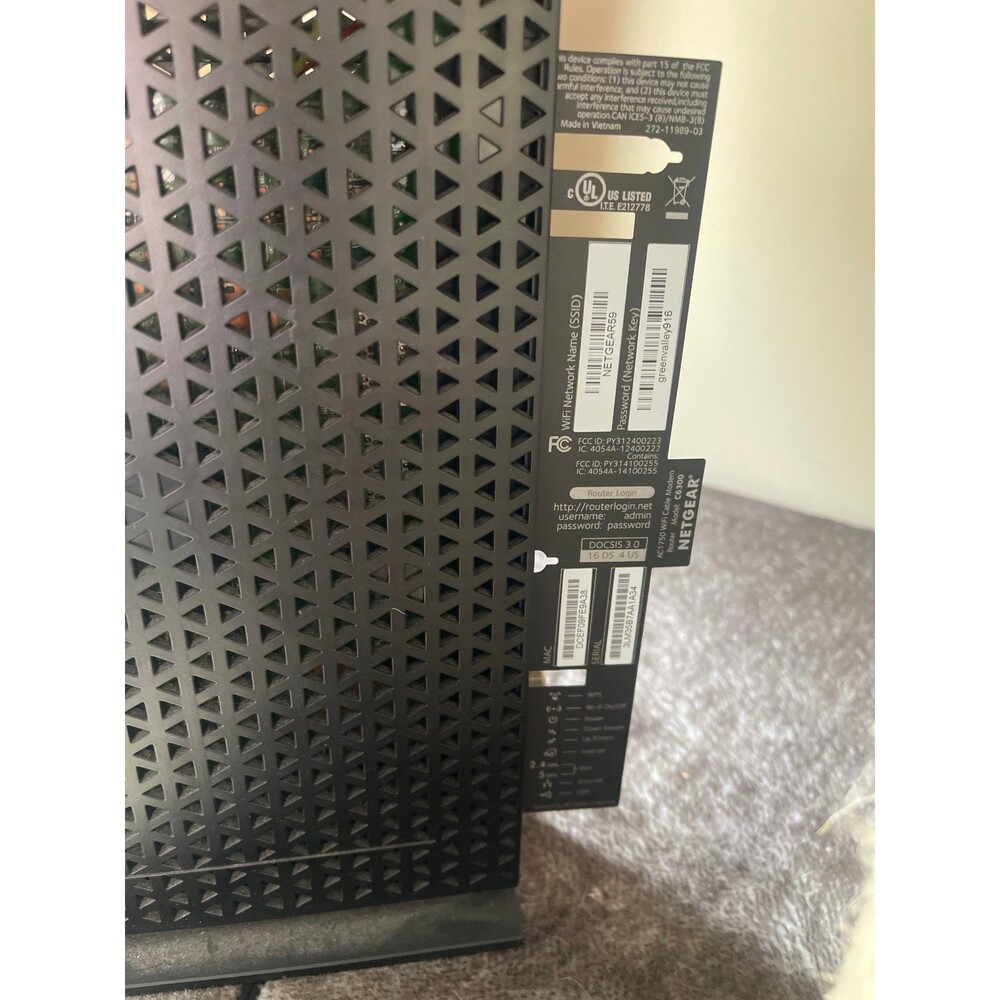 NETGEAR 6300 Wireless Router DOCSIS 3.0 AC1750 Wi-Fi - Picture 3 of 9